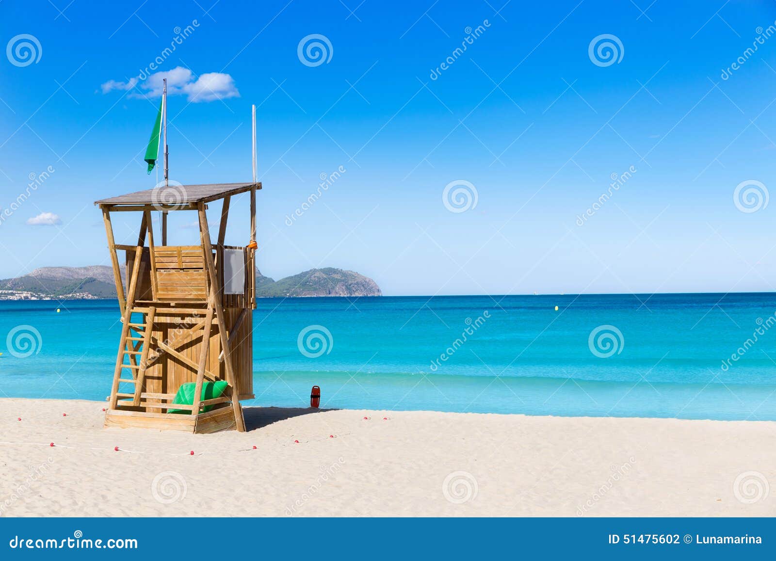 mallorca can picafort beach in alcudia bay majorca