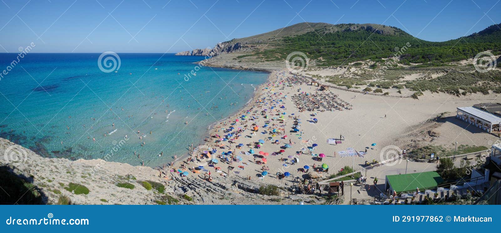 Mallorca, Spain the Beach of Cala Mesquida, Mallorca Stock Photo