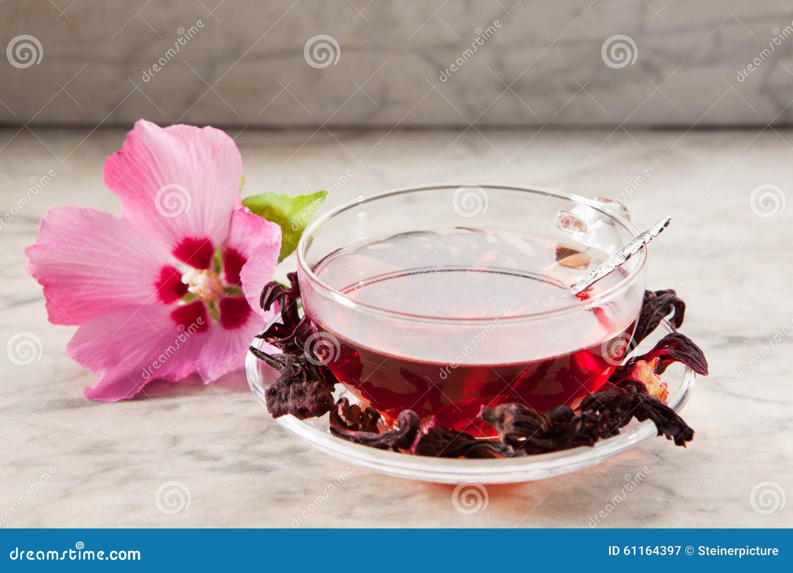 Mallow tea stock image. Image of drink, petals, oriental 61164397