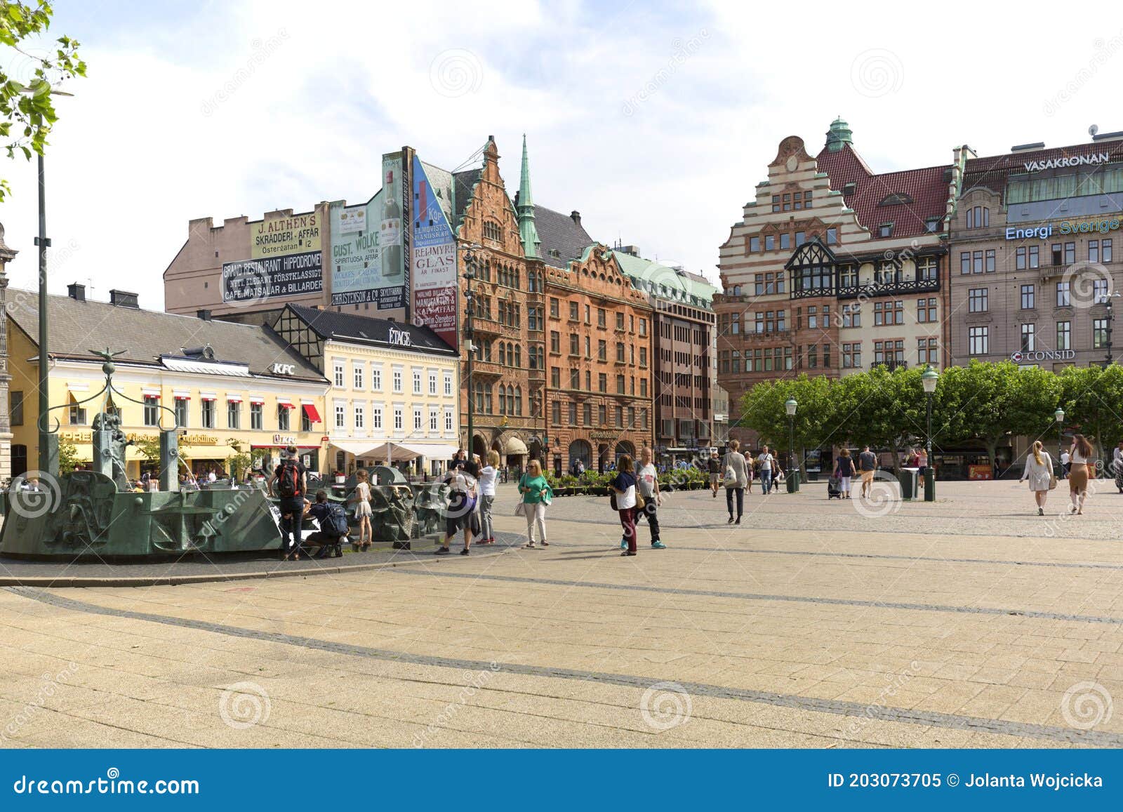 Stortorget, Great Square, Historical Buildings, Malmo, Sweden Editorial ...