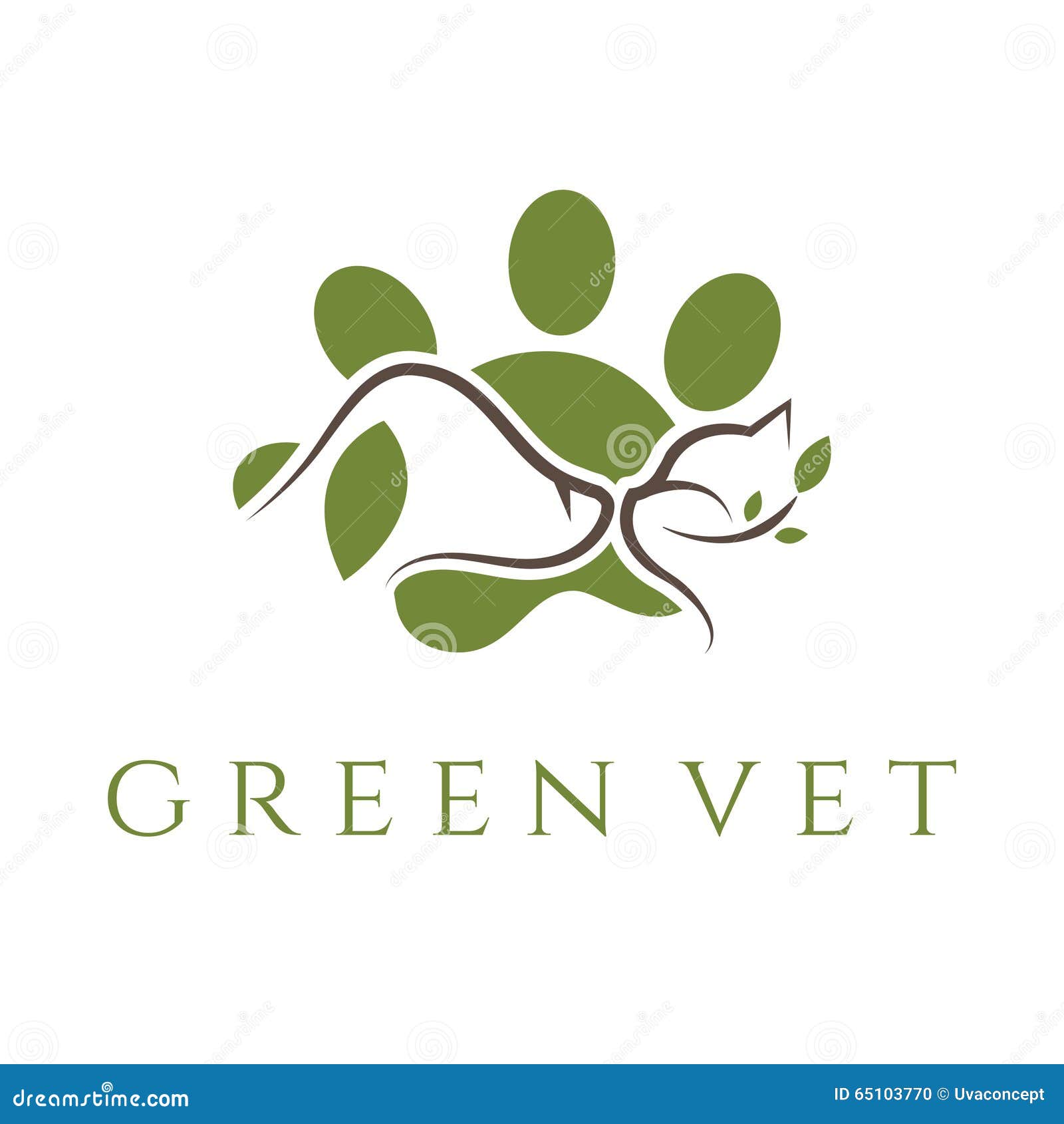 Embleemmalplaatje voor veterinaire kliniek met kat en hond Vector