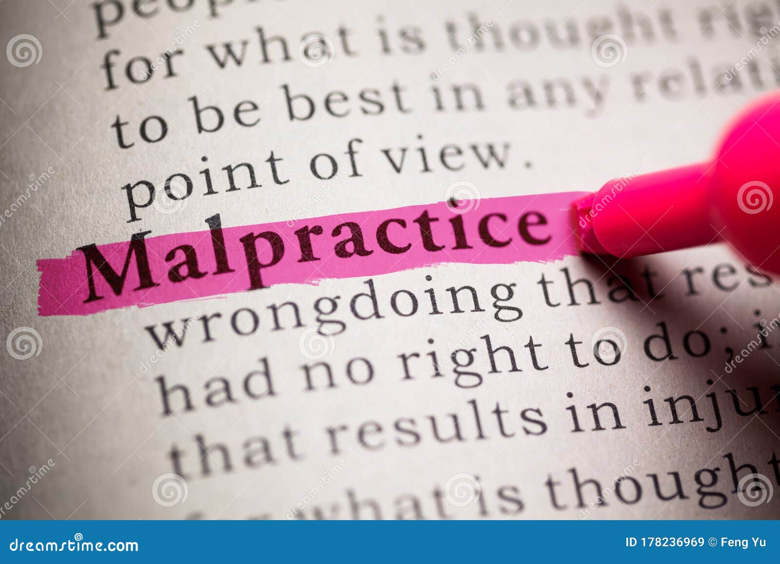 Malpractice stock image. Image of printing, page, definition 178236969