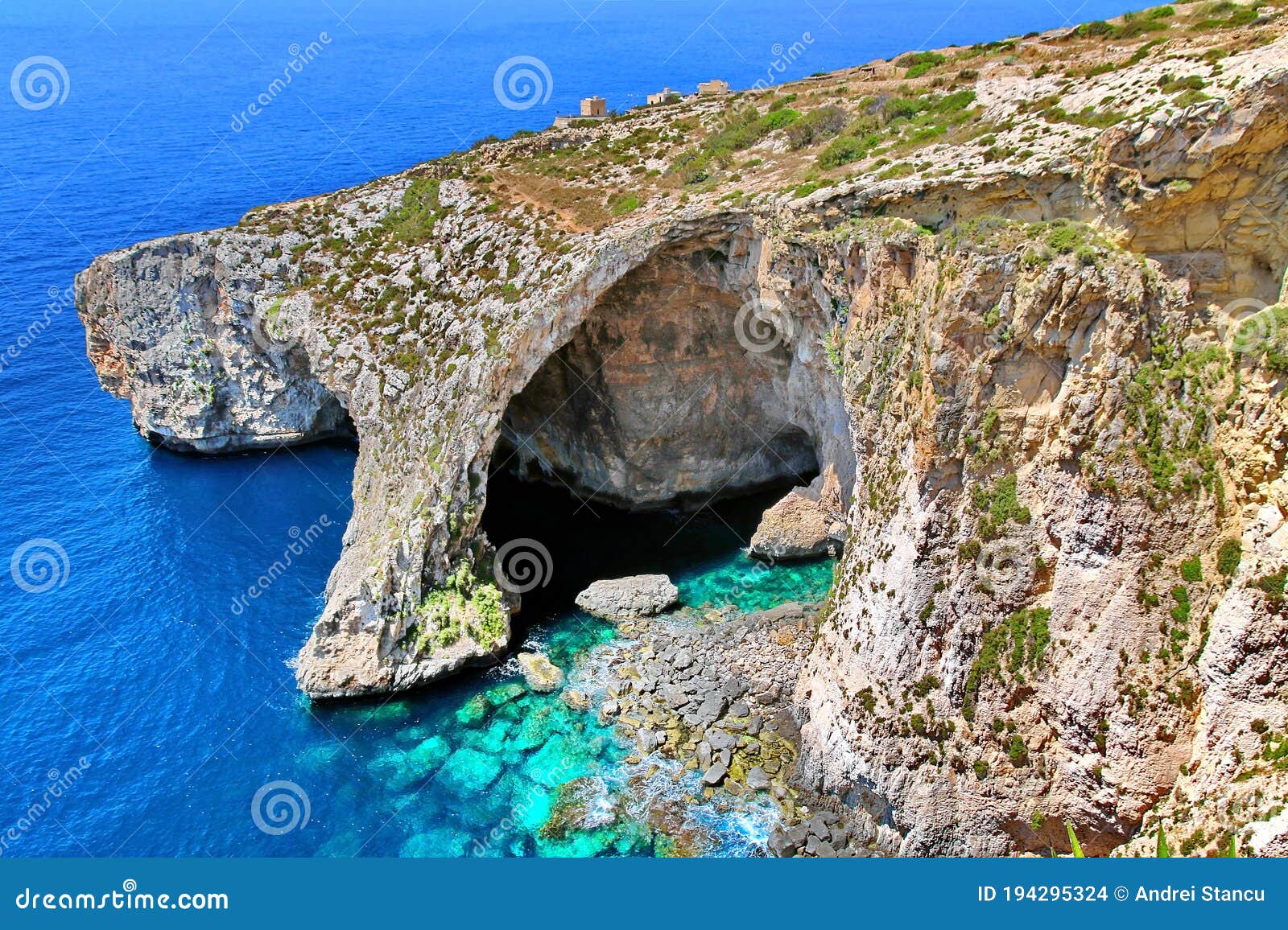 malta coast blue grotto