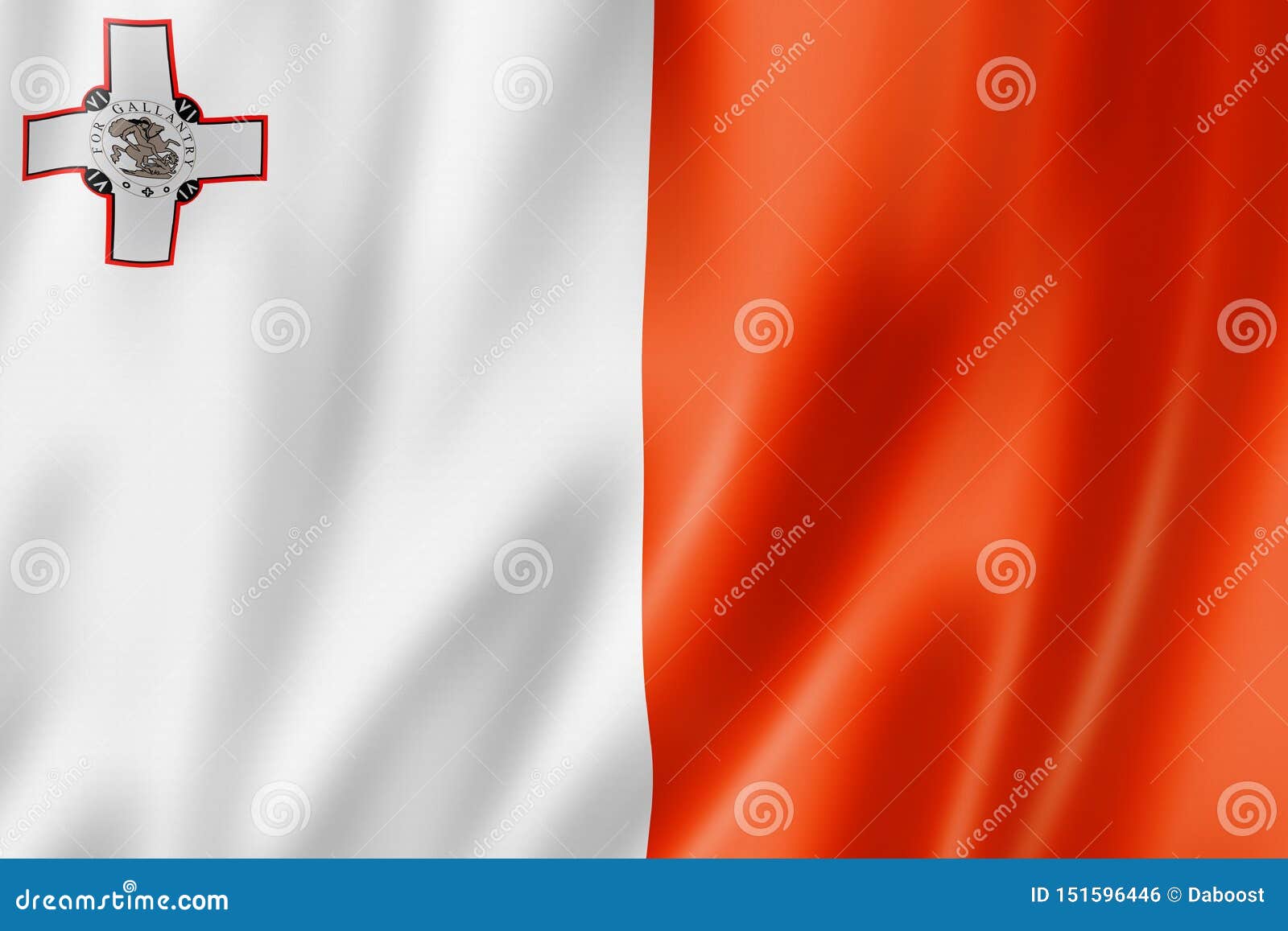 Malta flag stock illustration. Illustration of national 151596446