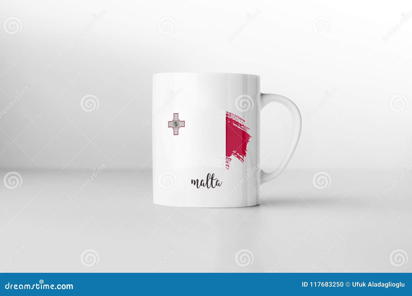 Malta Flag on White Coffee Mug. Stock Illustration Illustration of souvenir, symbol 117683250