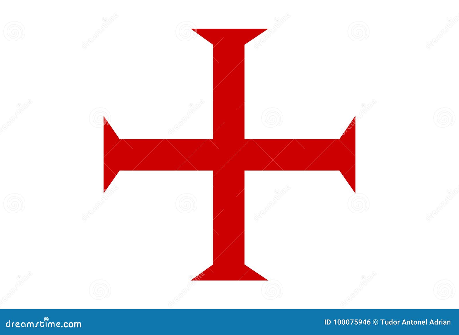 Templar Cross. Patea Cross Red Symbol Of The Order Of The Templar ...