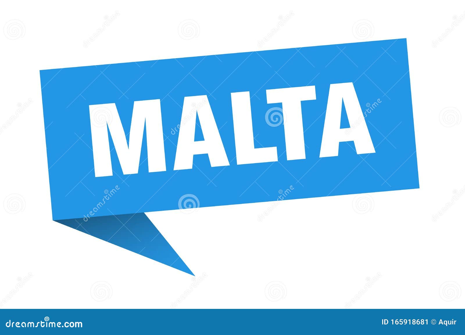 Malta Sticker. Malta Signpost Pointer Sign Stock Vector Illustration
