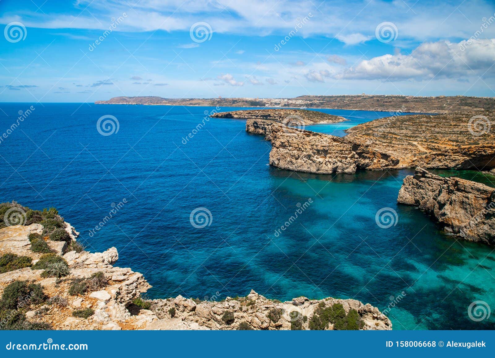 Maltese Islands. Summer Resort Background Stock Photo