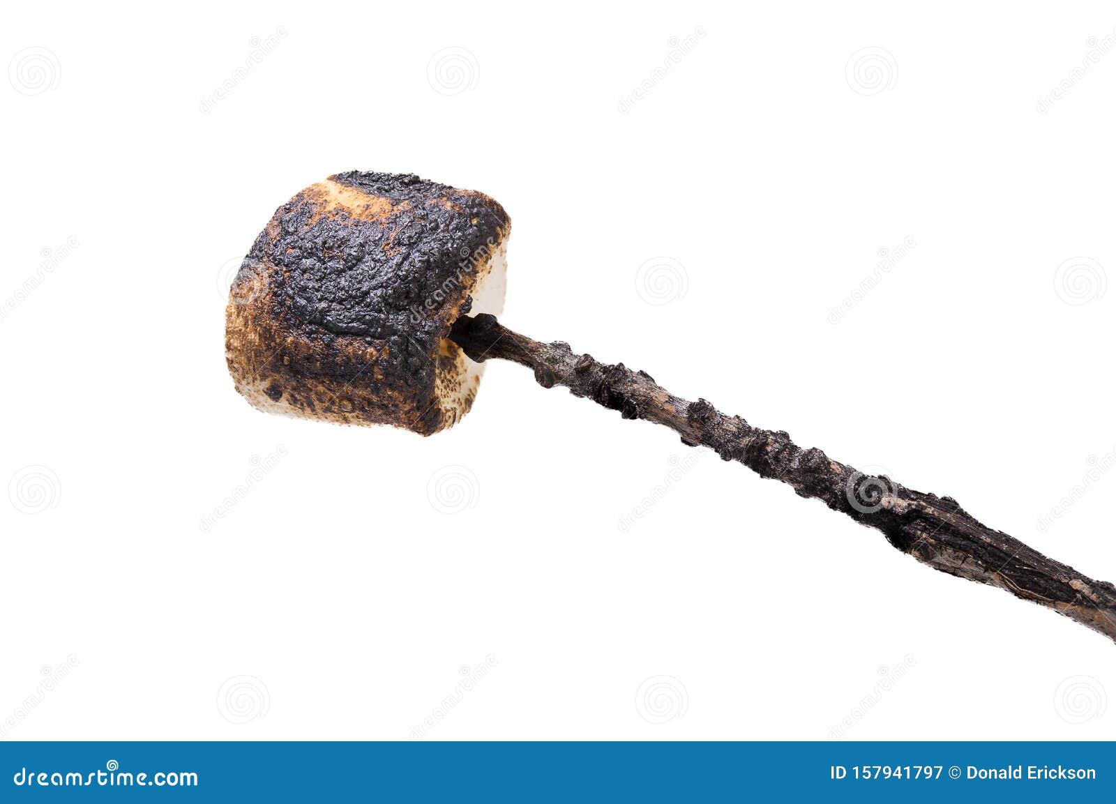 Malvavisco quemado imagen de archivo. Imagen de alimento 157941797