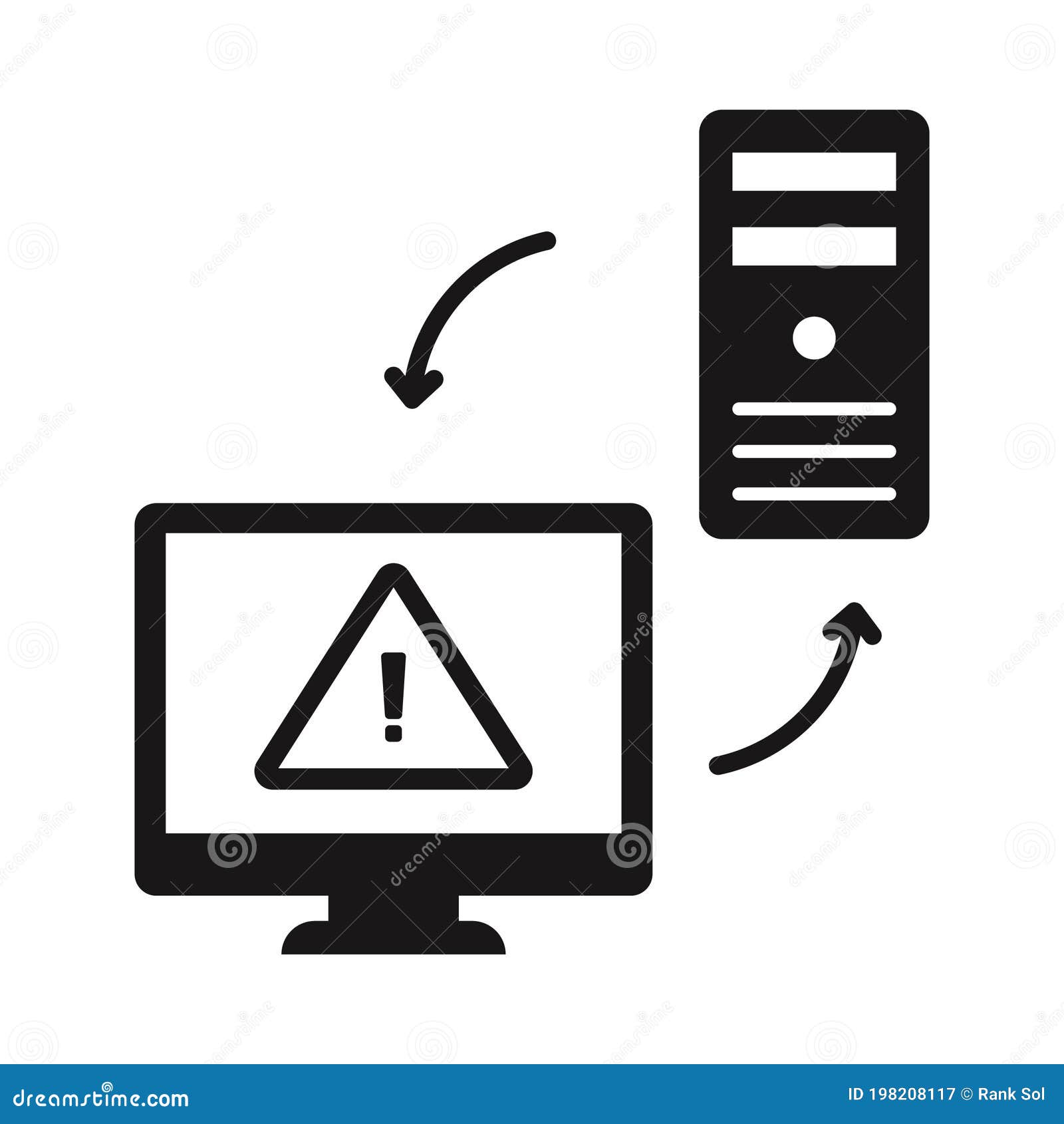 malware connection glyph with background  icon which can easily modify or edit