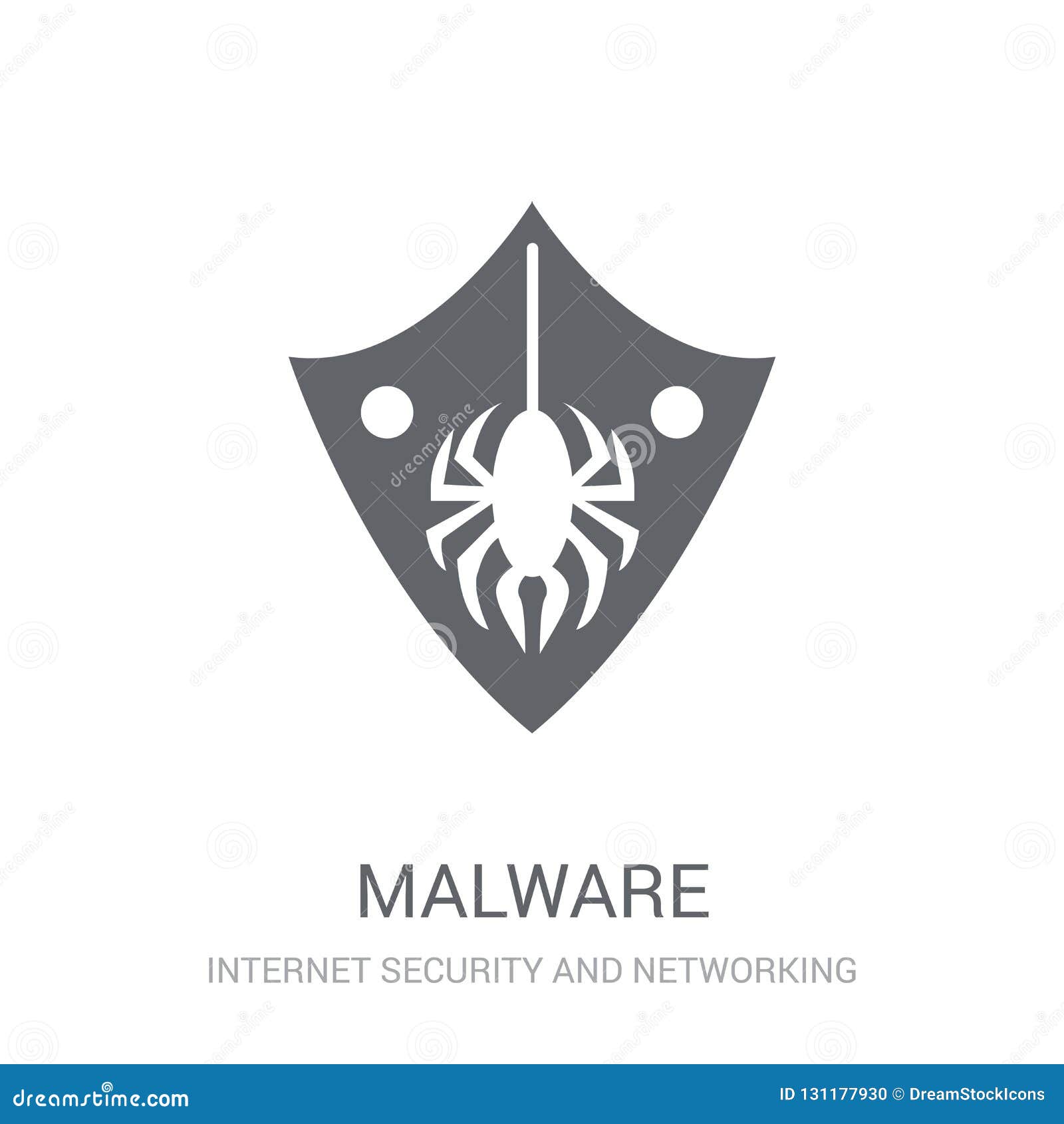 Malware Icon. Trendy Malware Logo Concept On White Background Fr Stock