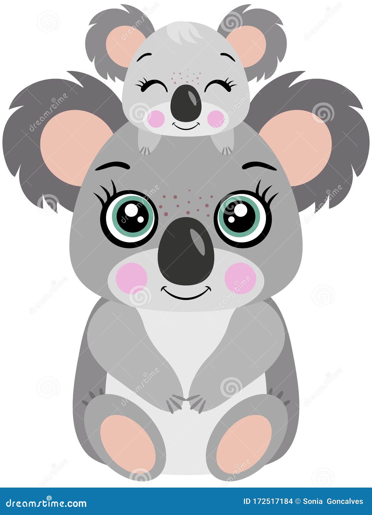Mama Koala Con Su Bebe En La Cabeza Ilustracion Del Vector Ilustracion De Divertido Arte Mama Koala Con Su Bebe En La Cabeza Ilustracion Del Vector Ilustracion De Divertido Arte