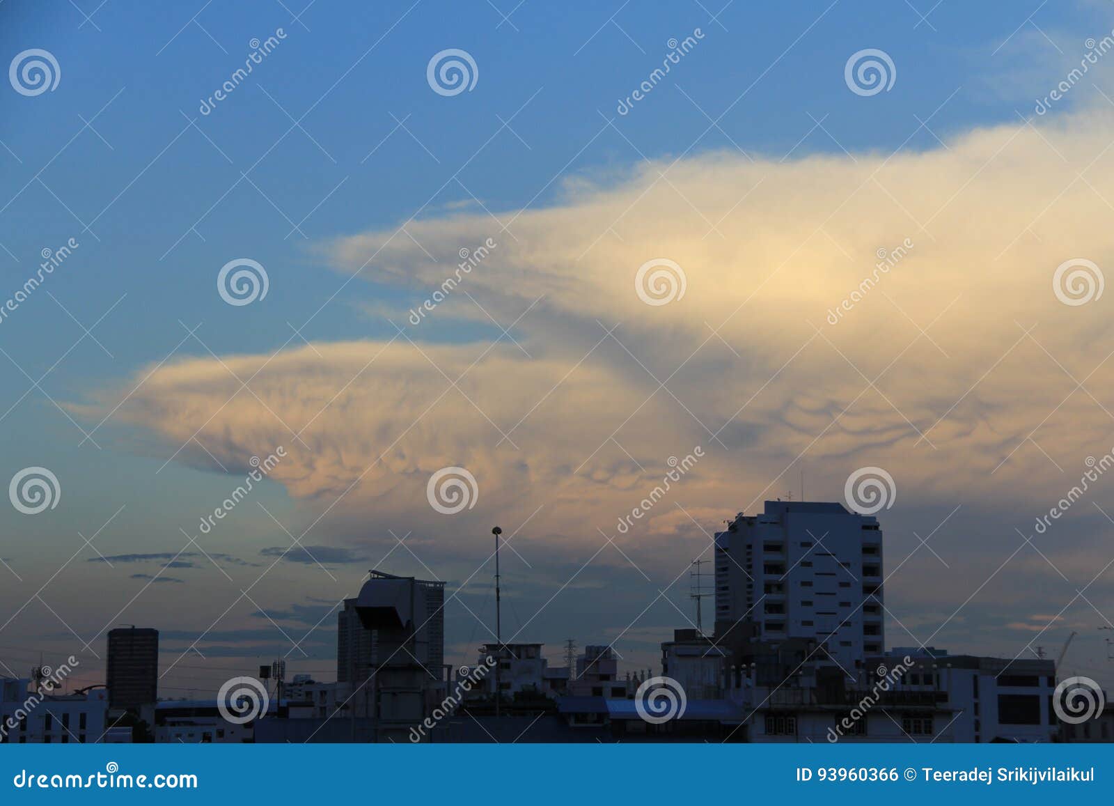 Mamma Clouds Stock Photo Image Of Scene Atmosphere 93960366
