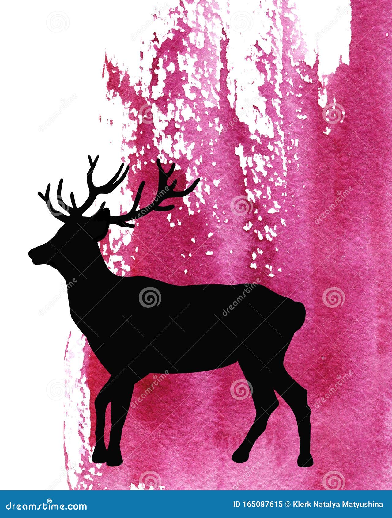 Mammal Animal, Silhouette of an Elk, Deer on Abstract Watercolor Purple Background. Closeup Watercolor Hand Drawn Illustration for Stock Illustration - Illustration of hand, drawing: 165087615 Mammal Animal, Silhouette of an Elk, Deer on Abstract Watercolor Purple Background. Closeup Watercolor Hand Drawn Illustration for Stock Illustration - Illustration of hand, drawing: 165087615
