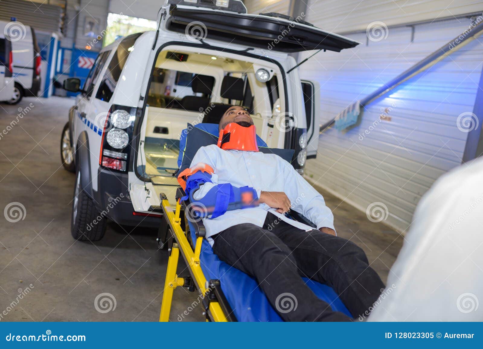 Ambulance Stretcher Stock Photo 98218224