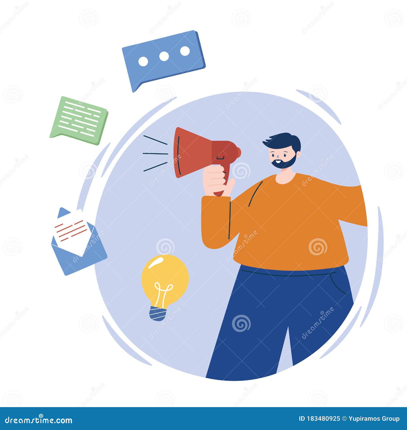Man Avatar with Megaphone Vector Design Stock Vector - Illustration of medium, digital: 183480925 Man Avatar with Megaphone Vector Design Stock Vector - Illustration of medium, digital: 183480925