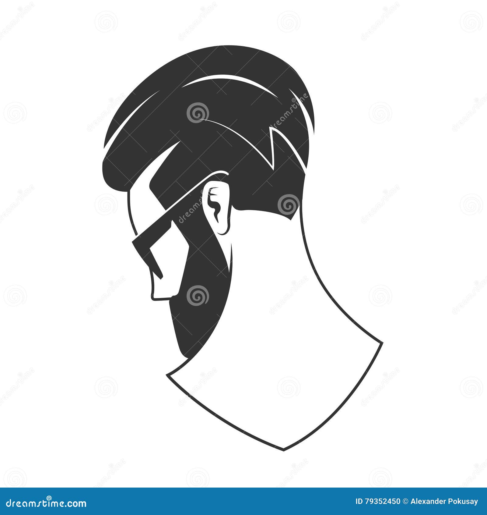 Man with Beard Hipster Barbershop Vector Emblem Stock Vector - Illustration  of sunglasses, conceptual: 79352450
