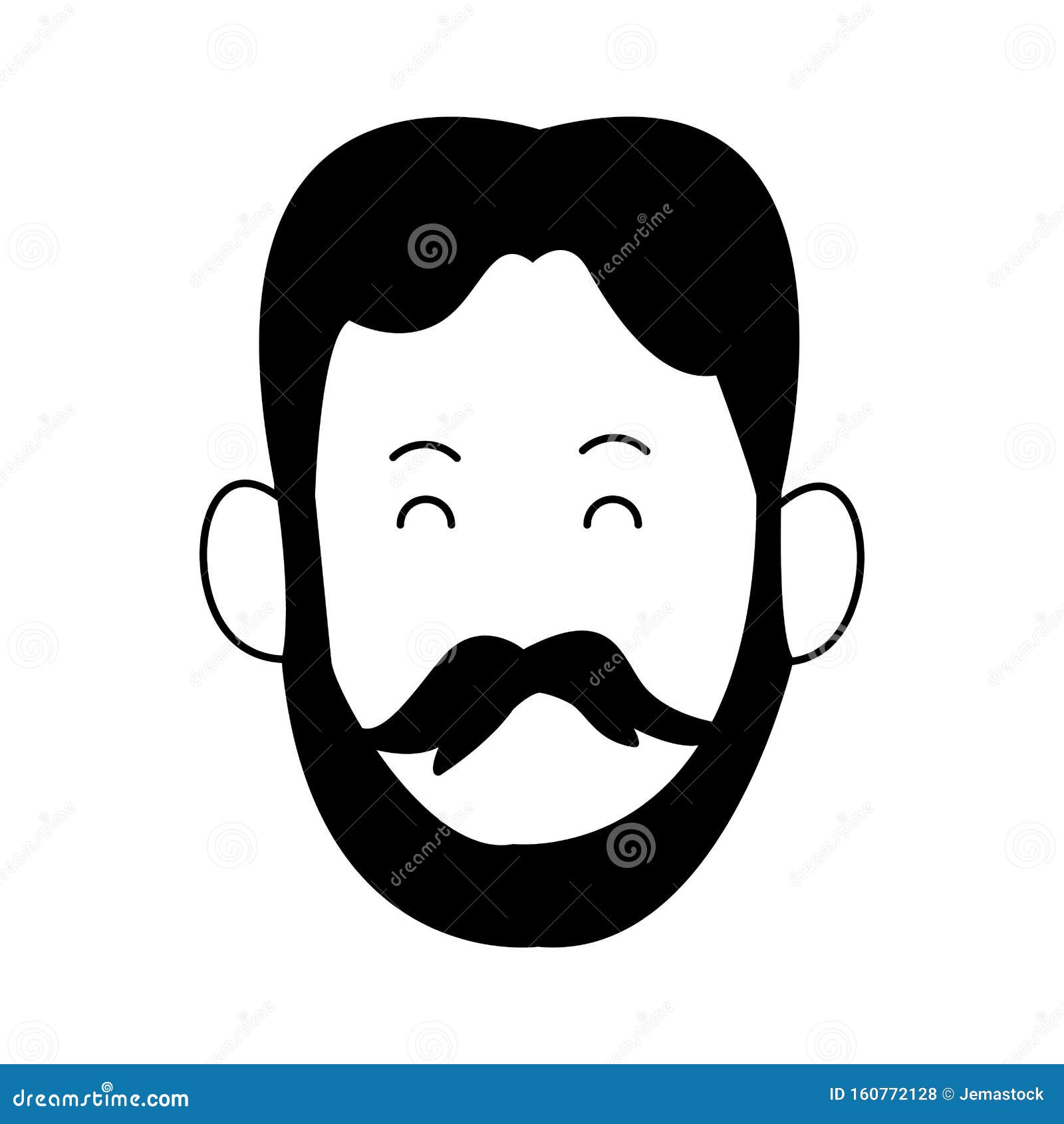 Man with Beard and Mustache Design Stock Vector - Illustration of graphic, male: 160772128 Man with Beard and Mustache Design Stock Vector - Illustration of graphic, male: 160772128