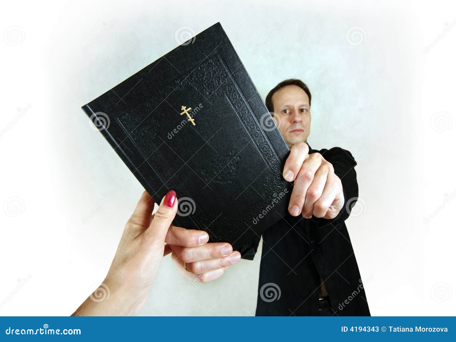 Man with bible stock image. Image of bible, father, word - 4194343