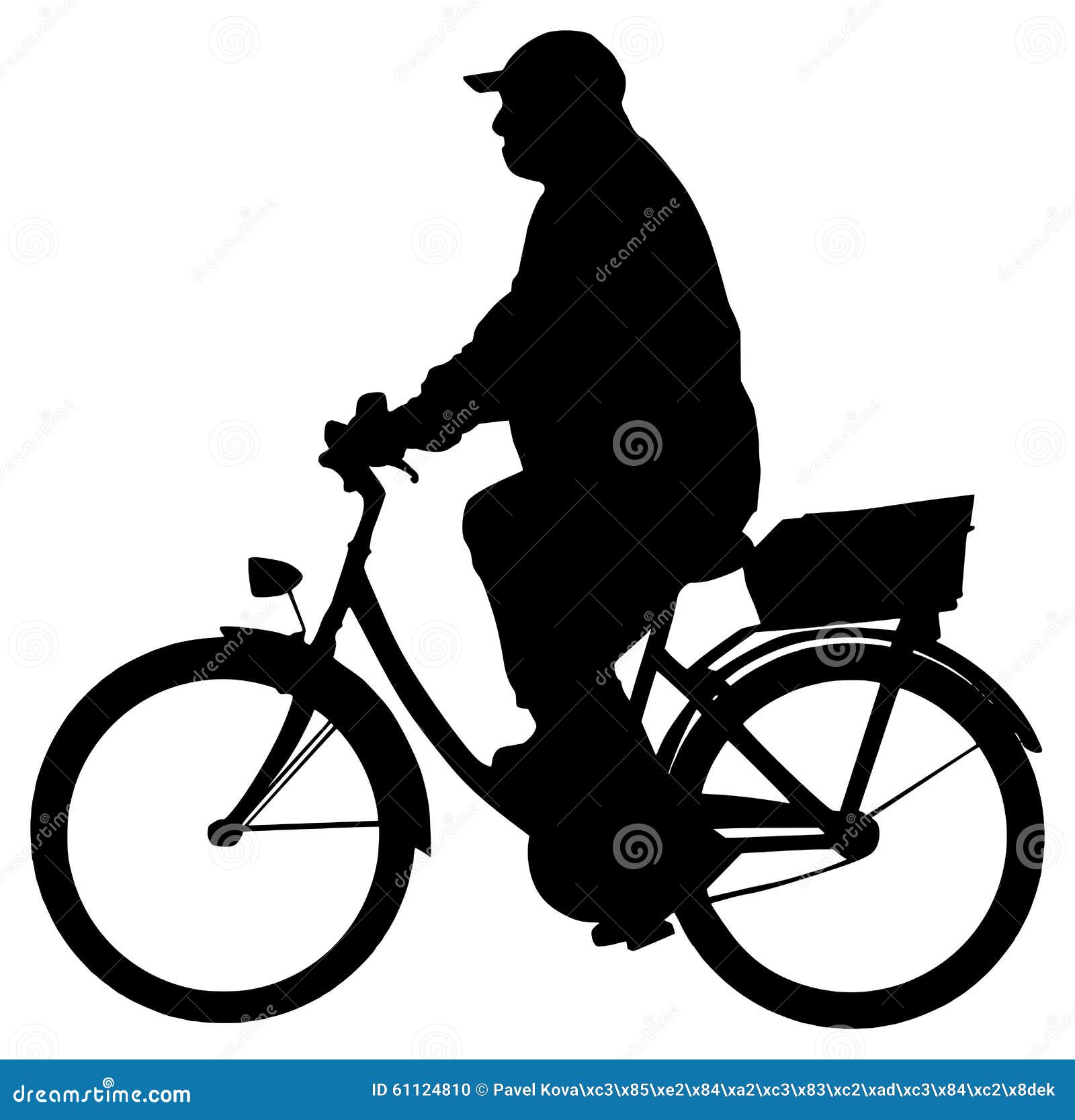 Man on bike silhouette stock illustration. Illustration of traffic