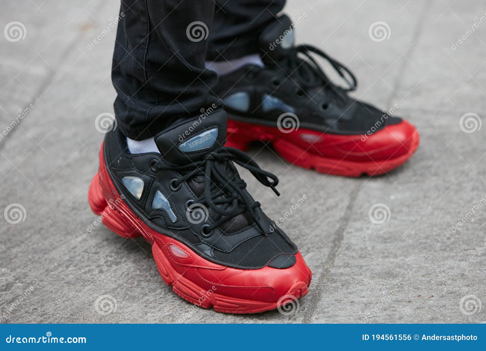 raf simons black red