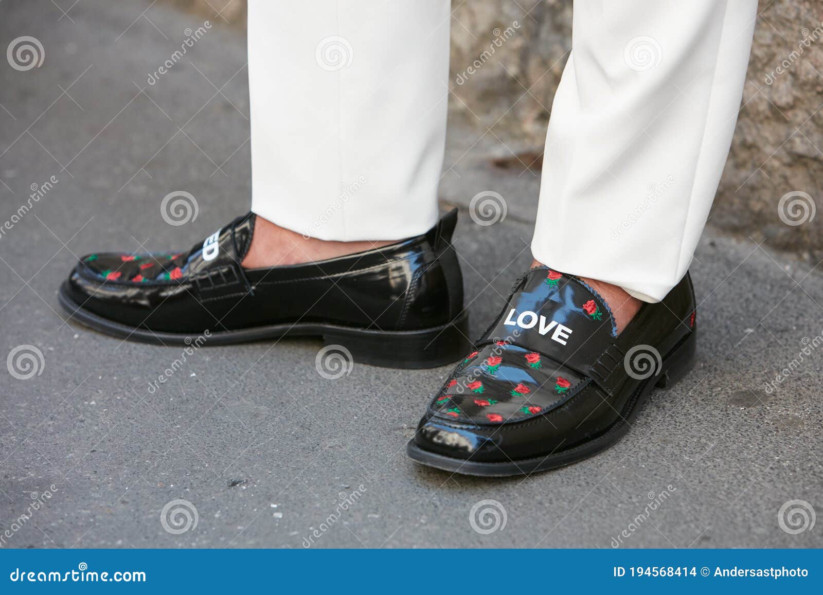 black shoes with roses