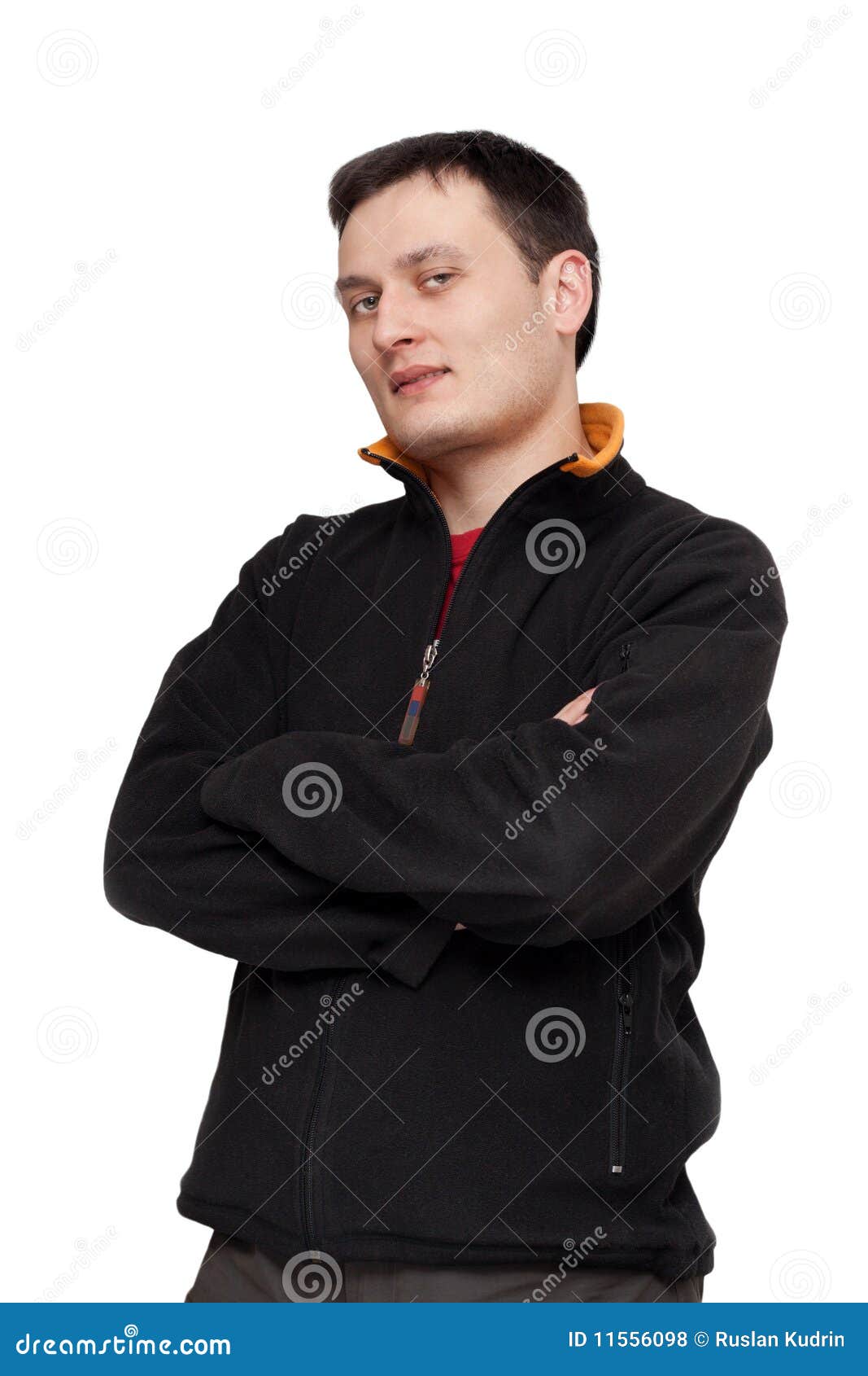 Man in black sweater stock photo. Image of attractive 11556098