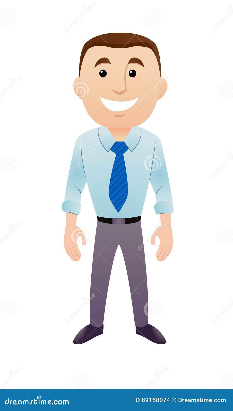 blue tie clip art