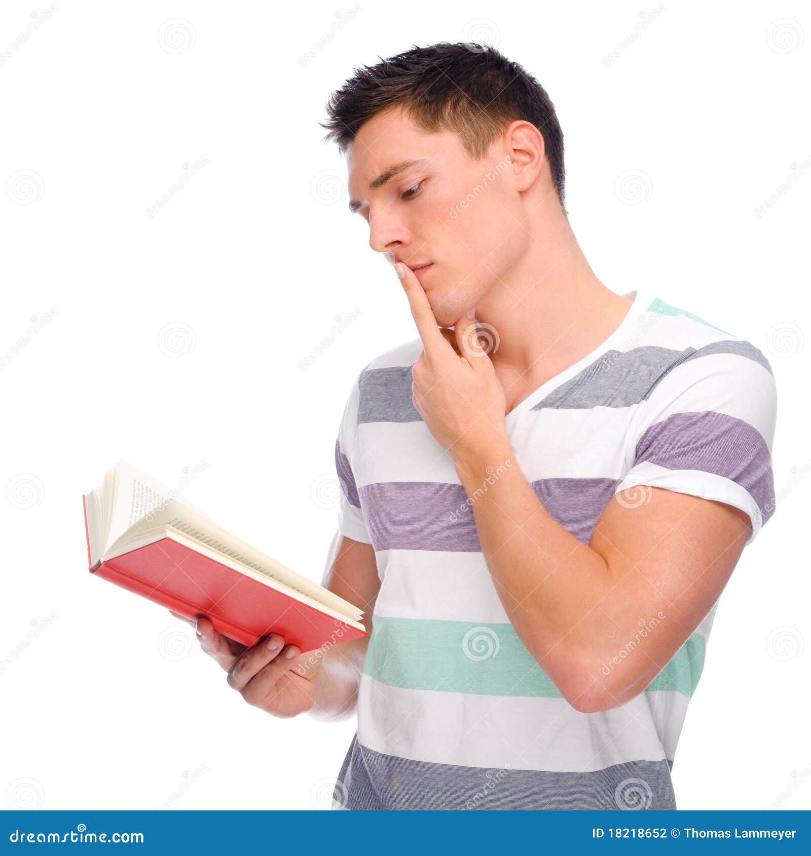 Man With Book Stock Photo Image Of General Look Adult