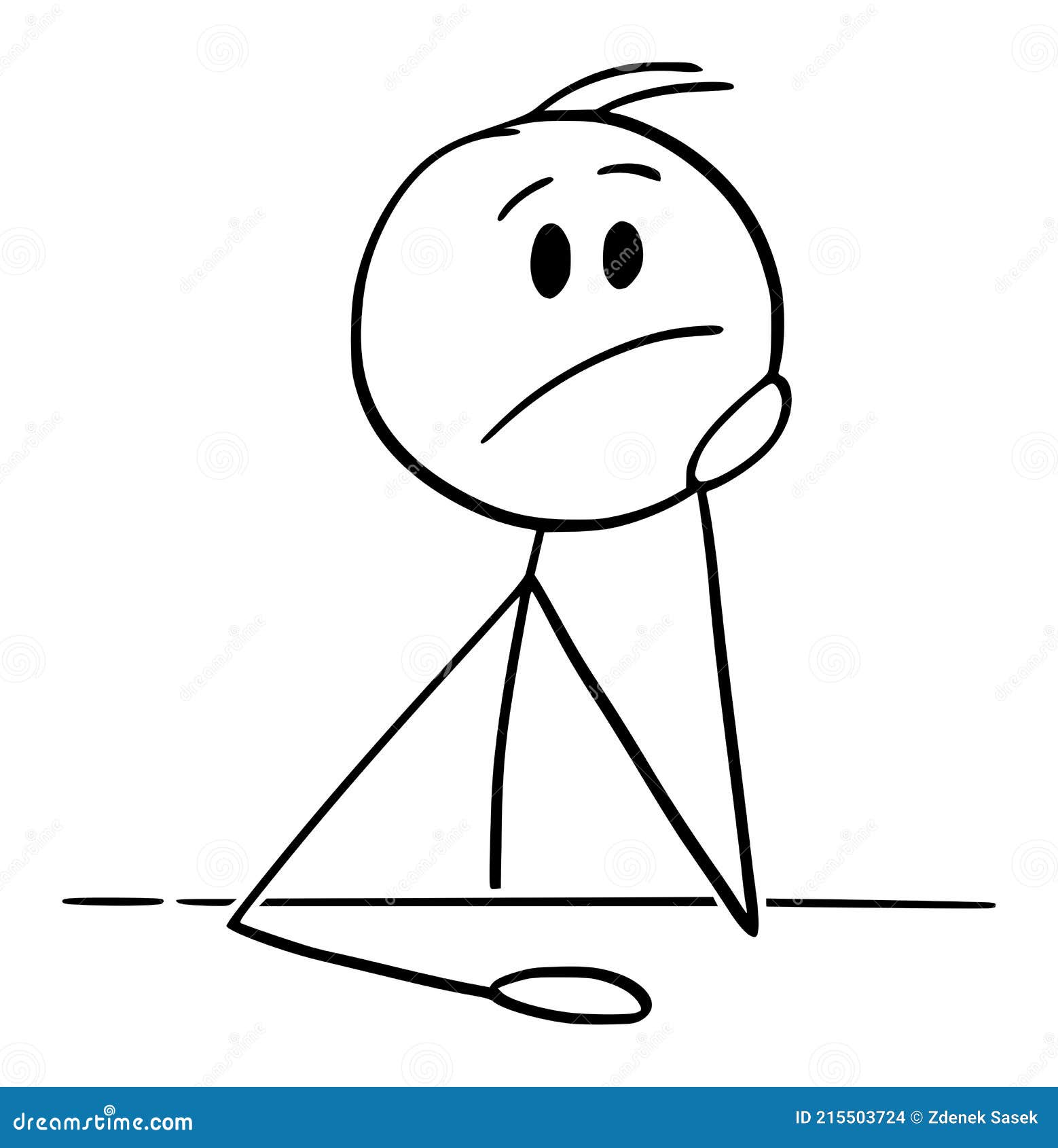 Man or Businessman Sitting Behind Desk Thinking, Vector Cartoon Stick Figure Illustration Stock Vector - Illustration of thoughtful, person: 215503724 Man or Businessman Sitting Behind Desk Thinking, Vector Cartoon Stick Figure Illustration Stock Vector - Illustration of thoughtful, person: 215503724