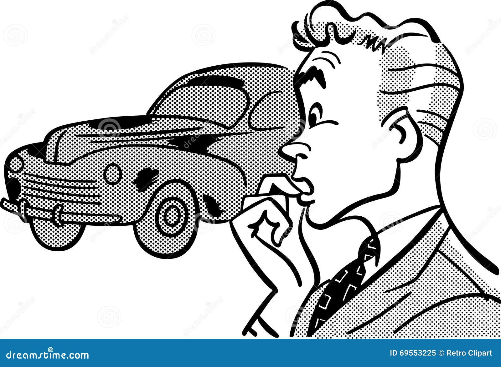 man buying car