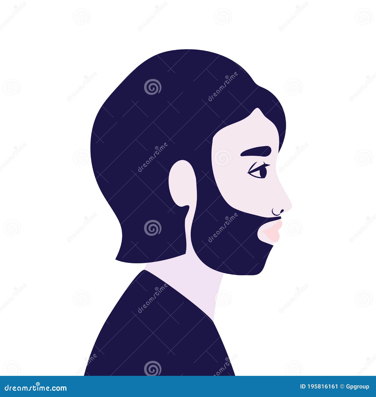 Man Cartoon with Beard in Side View Vector Design Stock Vector - Illustration of positive, beard: 195816161 Man Cartoon with Beard in Side View Vector Design Stock Vector - Illustration of positive, beard: 195816161