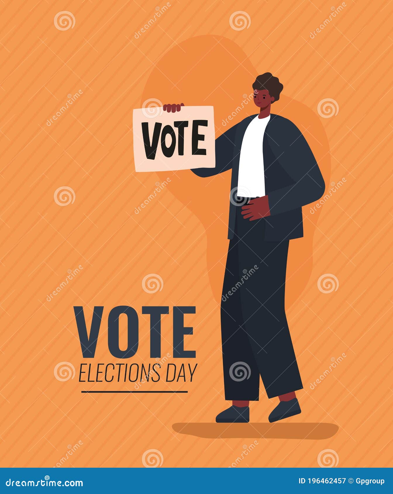 Hãy truy cập hình ảnh này để được ngắm nhìn một biểu tượng đàn ông đang bỏ phiếu trên nền cam rực rỡ, với thiết kế vector đẹp mắt. Các biểu ngữ bỏ phiếu sẽ khiến bạn tự hào về quyền dân chủ của đất nước. 