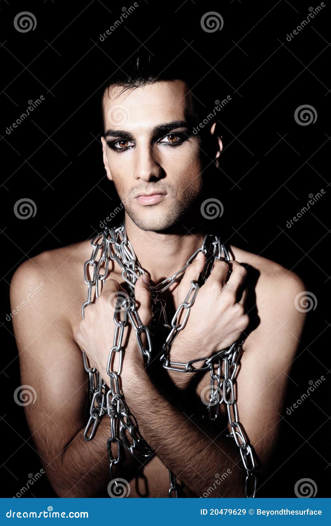 Man In Chains Royalty Free Stock Images - Image: 20479629