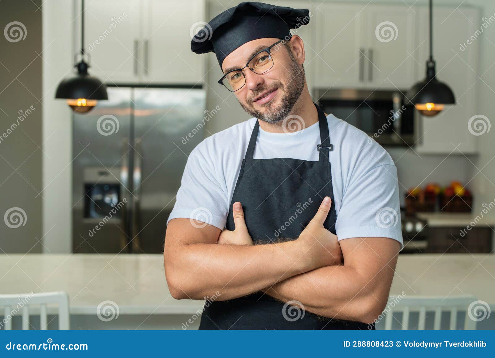 Man Chef Cooker Baker Millennial Male Chef In Chefs Uniform Chef Man Cooking On Kitchen Chef 