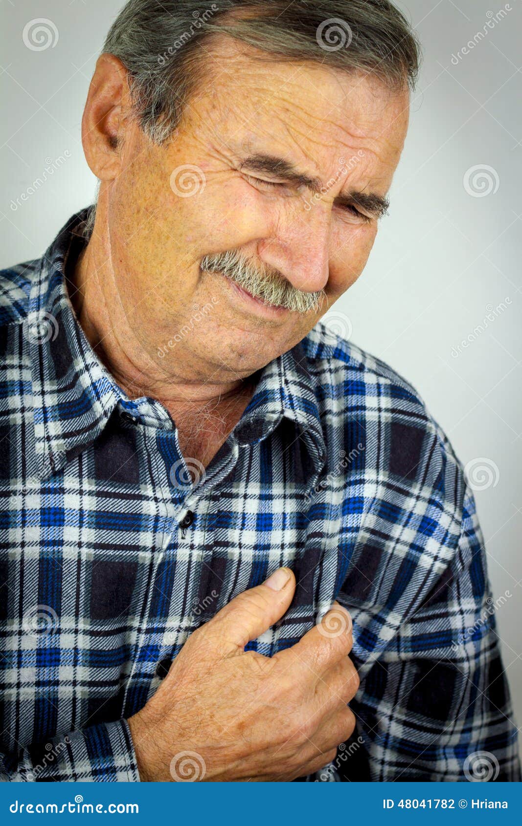 Man with chest pain stock photo. Image of isolated, expression - 48041782