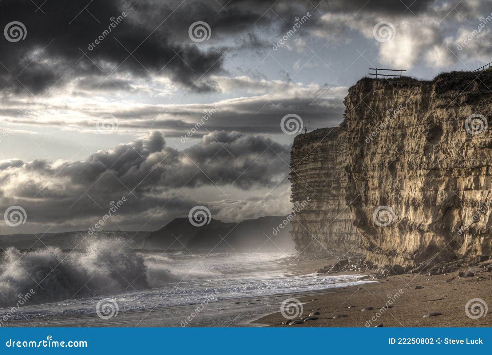 man on cliff