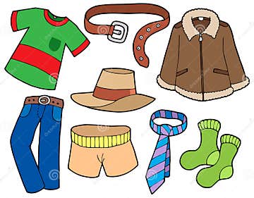 Man clothes collection stock vector. Illustration of isolated - 7397719