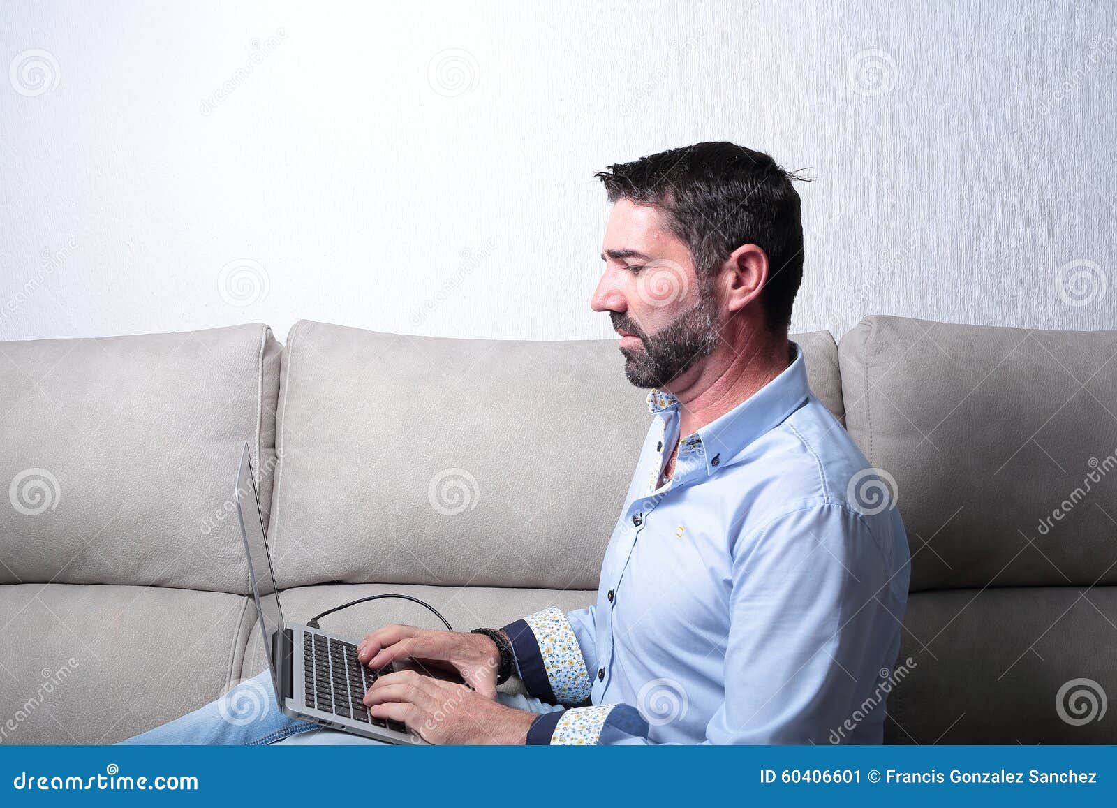 man with a computer