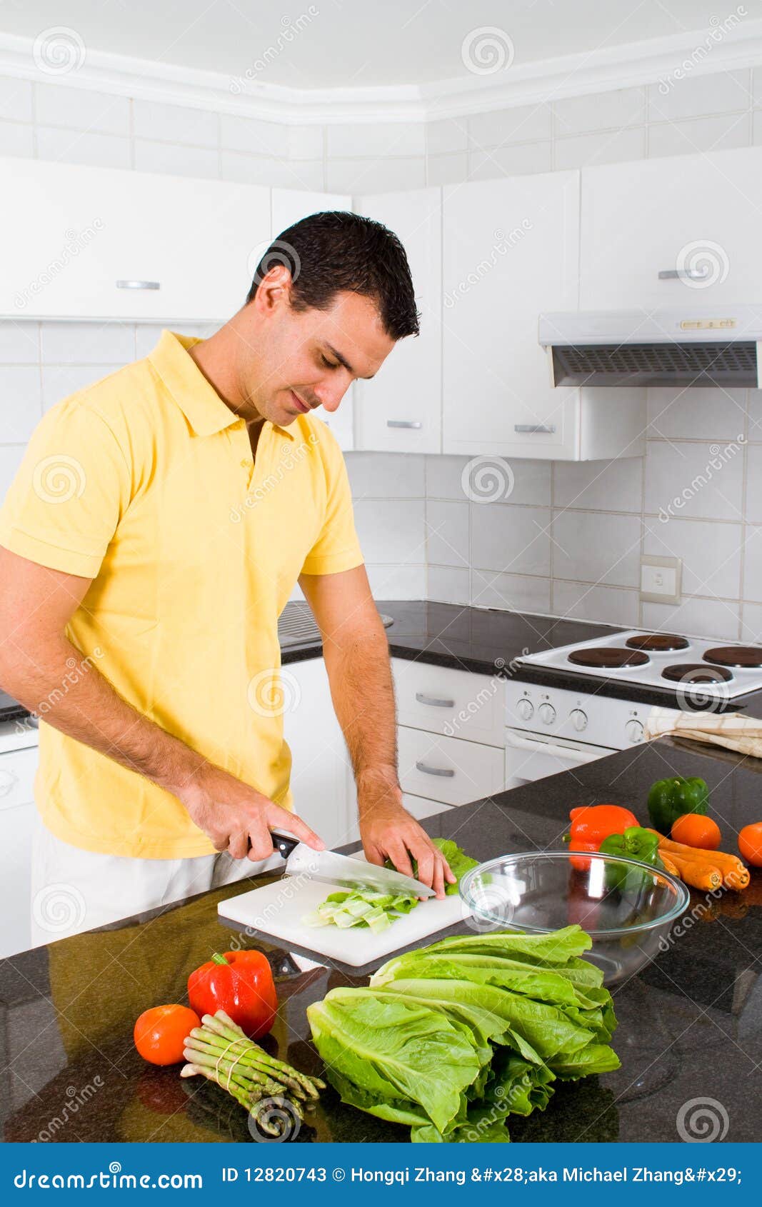 Man Cooking Stock Photos - Image: 12820743