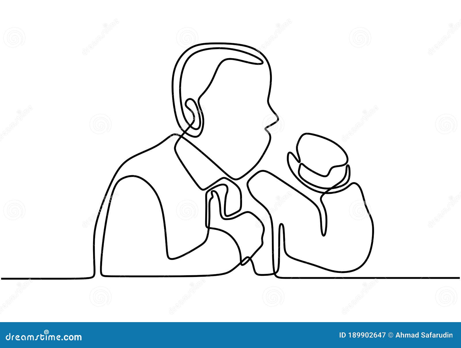 A Man Coughing Continuous One Line Drawing With Minimalist Design A Man Coughing Continuous One Line Drawing With Minimalist Design