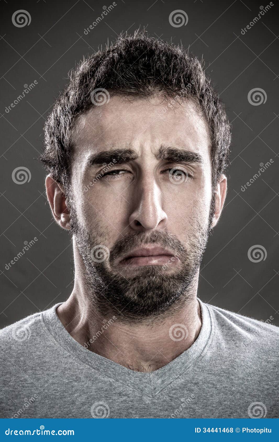 Man crying stock photo. Image of culture, black, expressing - 34441468