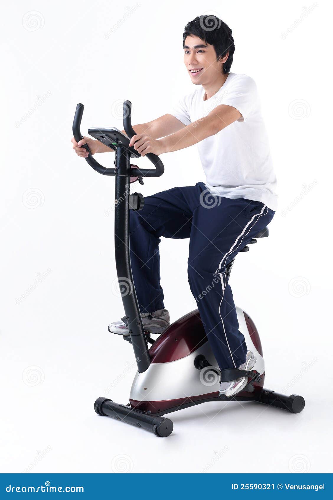 A Man Cycling Bicycle In A Gym Stock Image Image 25590321 inside Cycling Gym