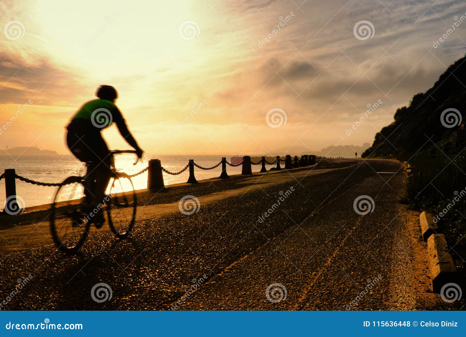 man cycling at golden gate national recreation area