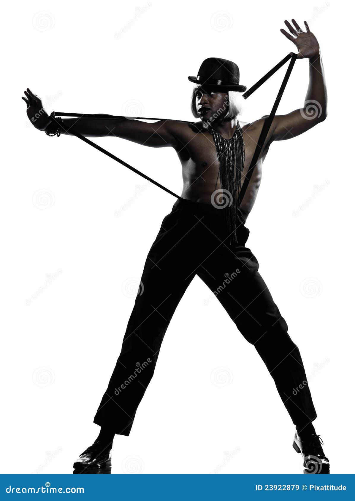 Man Dancer Dancing Cabaret Burlesque Stock Image Image of handsome
