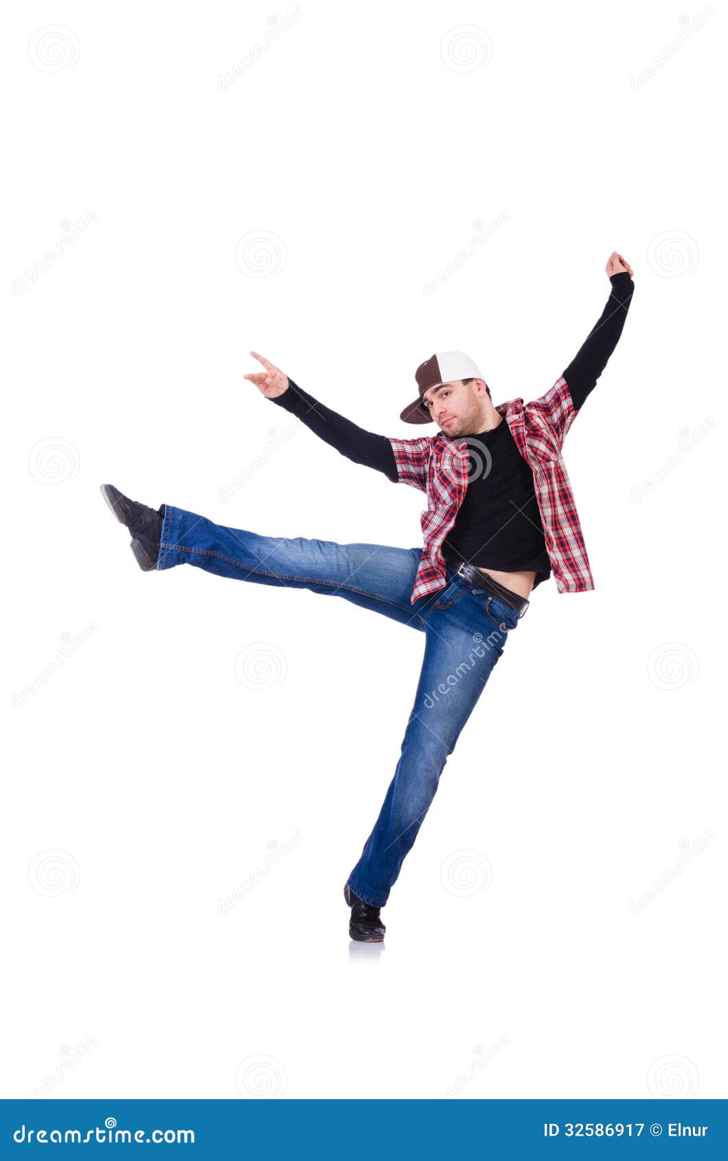 Man dancing modern dances stock image. Image of exercise 32586917