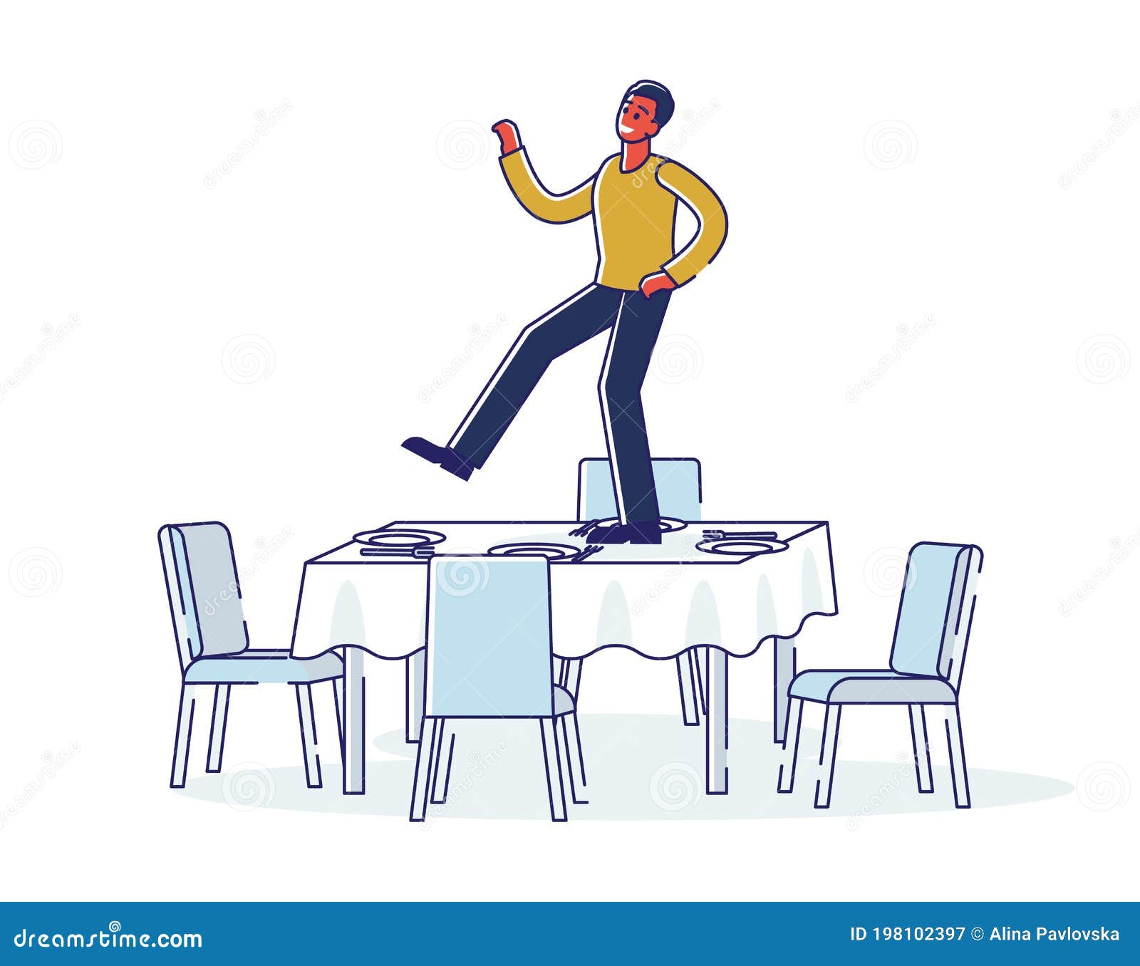 Man Dancing on Table Celebrating Achievement or Business Success. Drunk Male Dance Stock Vector - Illustration of alcohol, holiday: 198102397 Man Dancing on Table Celebrating Achievement or Business Success. Drunk Male Dance Stock Vector - Illustration of alcohol, holiday: 198102397