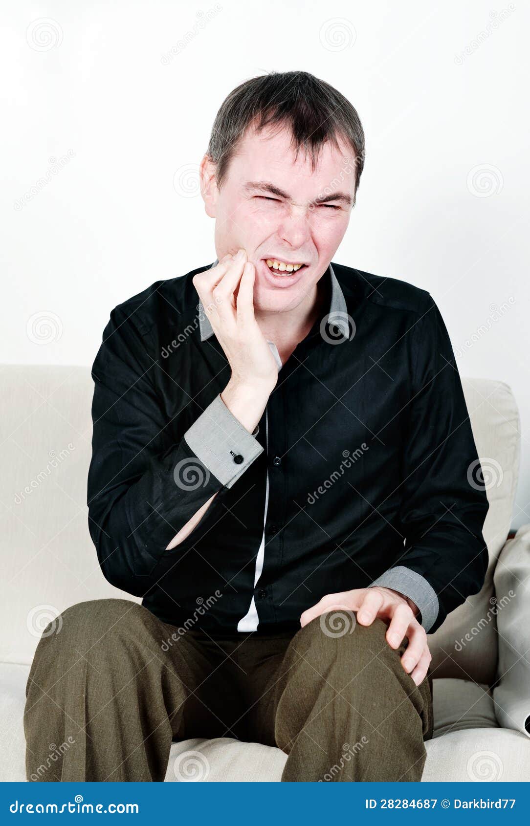 Man with dental teeth pain stock image. Image of medical 28284687