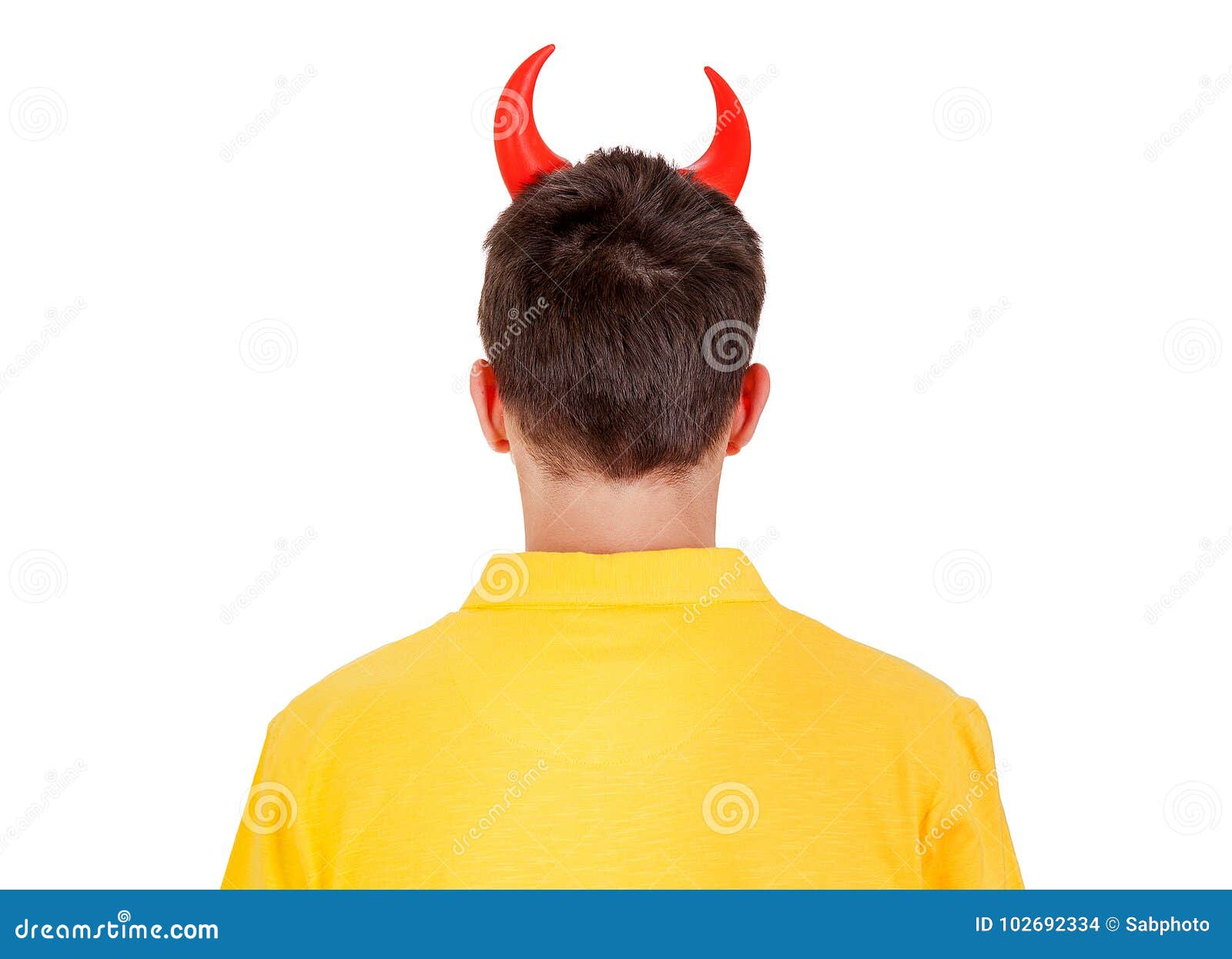 Man with Devil Horns stock photo. Image of hind, evil 102692334