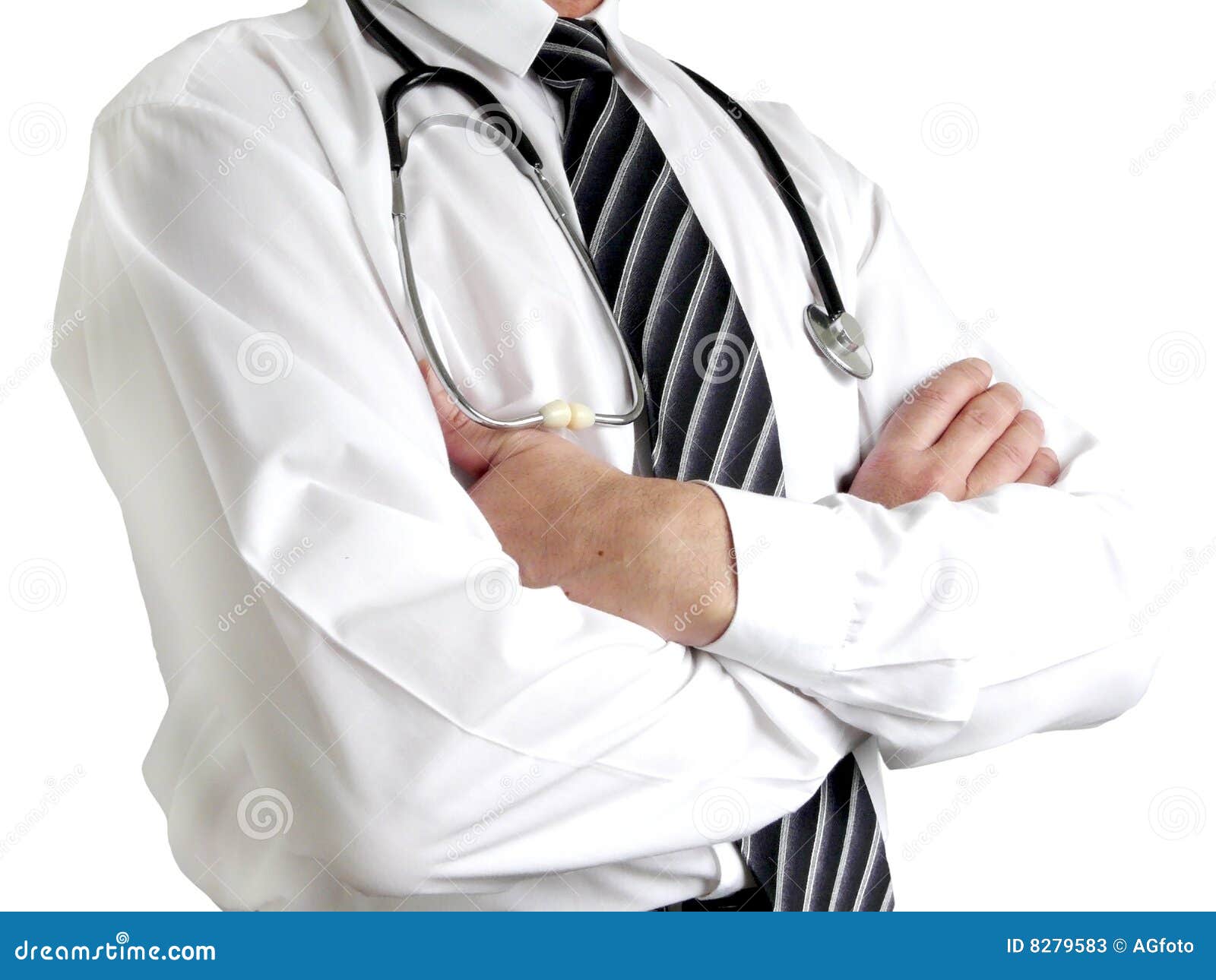 Man Doctor with Stethoscope Stock Image Image of instrument, body